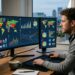 Investor analyzing foreign ETF exposure on global portfolio dashboard