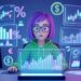 Investor reviewing zero commission brokers for fractional stock trades on a laptop