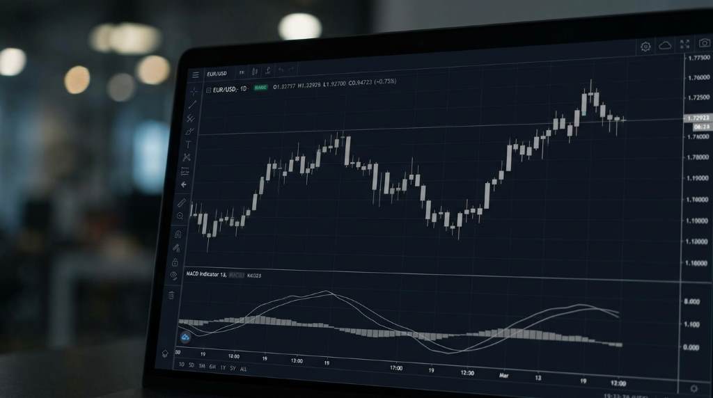 MACD indicator showing bullish crossover entry setup
